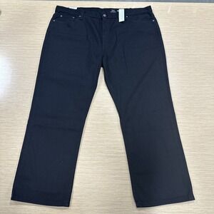 NWT George Men's Slim Straight Leg Jeans Black Size 46x30 Classic‎ Look Denim